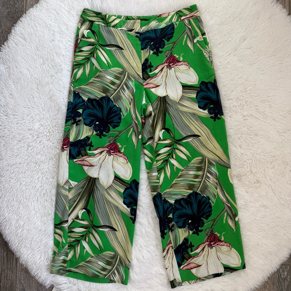 Ann Taylor tropical wide leg pants sz8